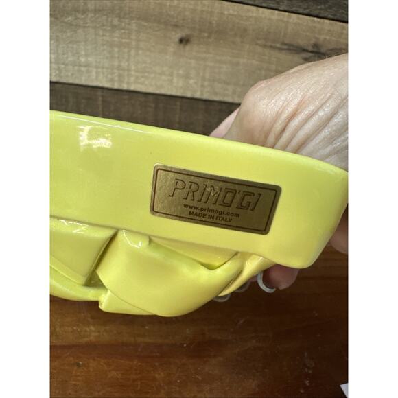 Primo'Gi Ceramic Yellow Woven Basket, Handmade in Italy - Picture 2 of 7